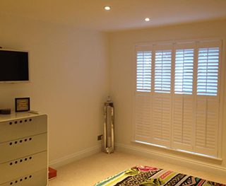 French window shutters