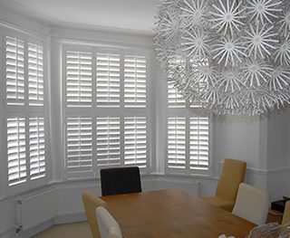 Tier On Tier Dining Room Shutters