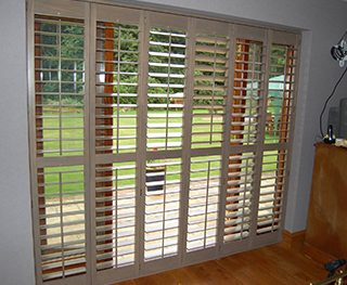 Wide patio shutters