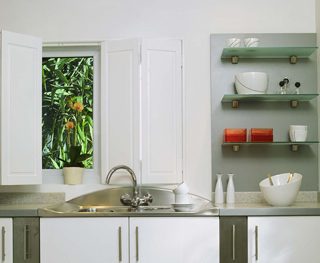 Solid kitchen shutters